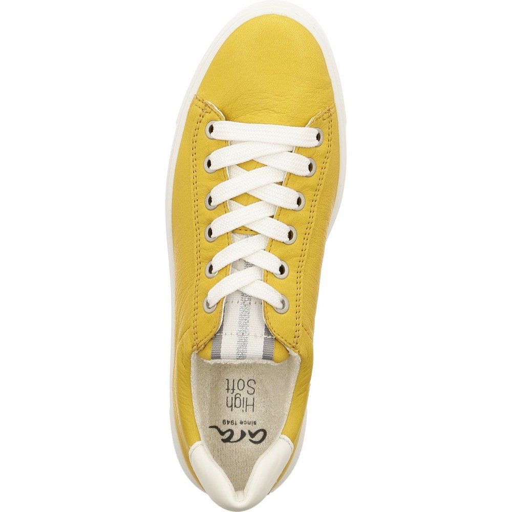 Baskets ARA Courtyard sole Jaune Femme | CFT-34121450