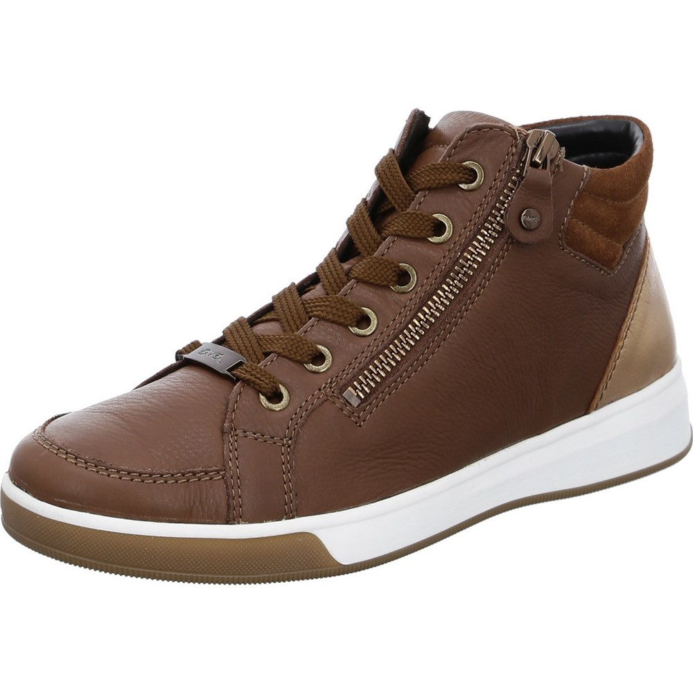 Baskets ARA High top Rom nuts whisky Marron Femme | IBO-49523488