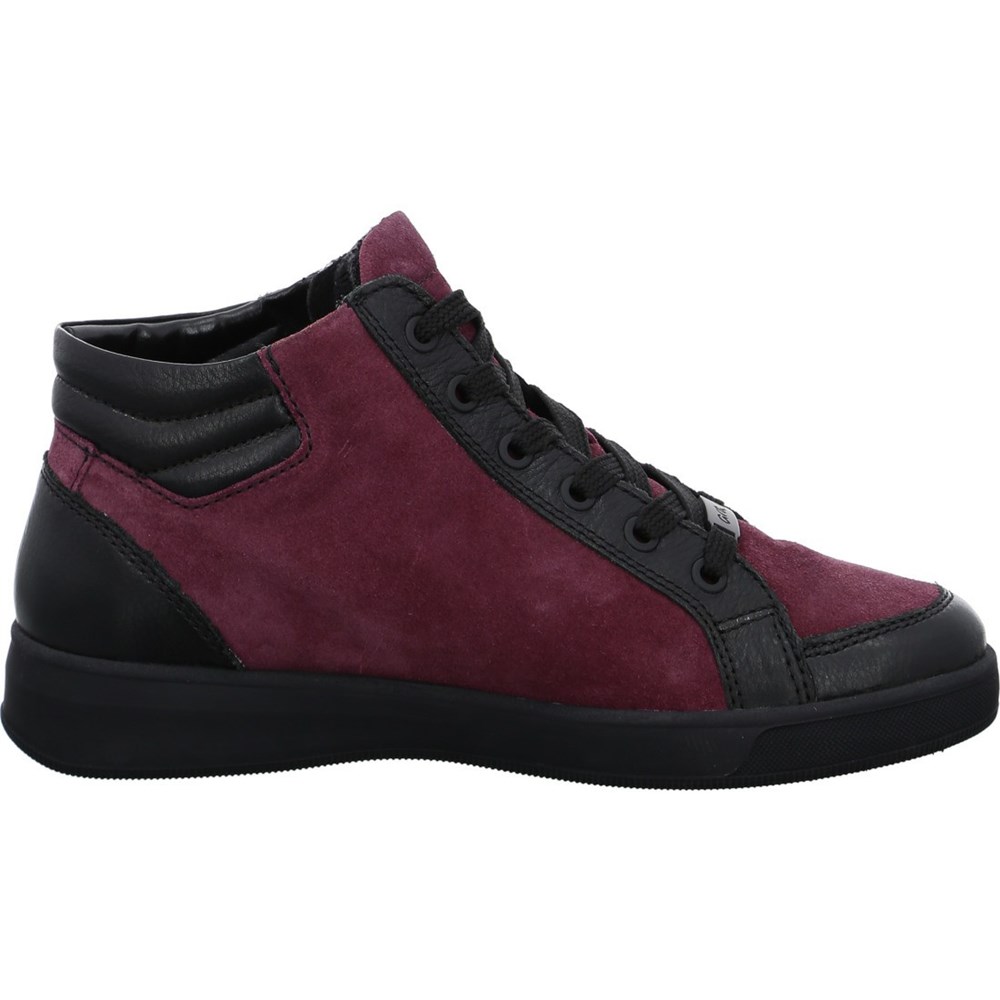 Baskets ARA High top Rom berry Rouge Femme | OIP-13337782