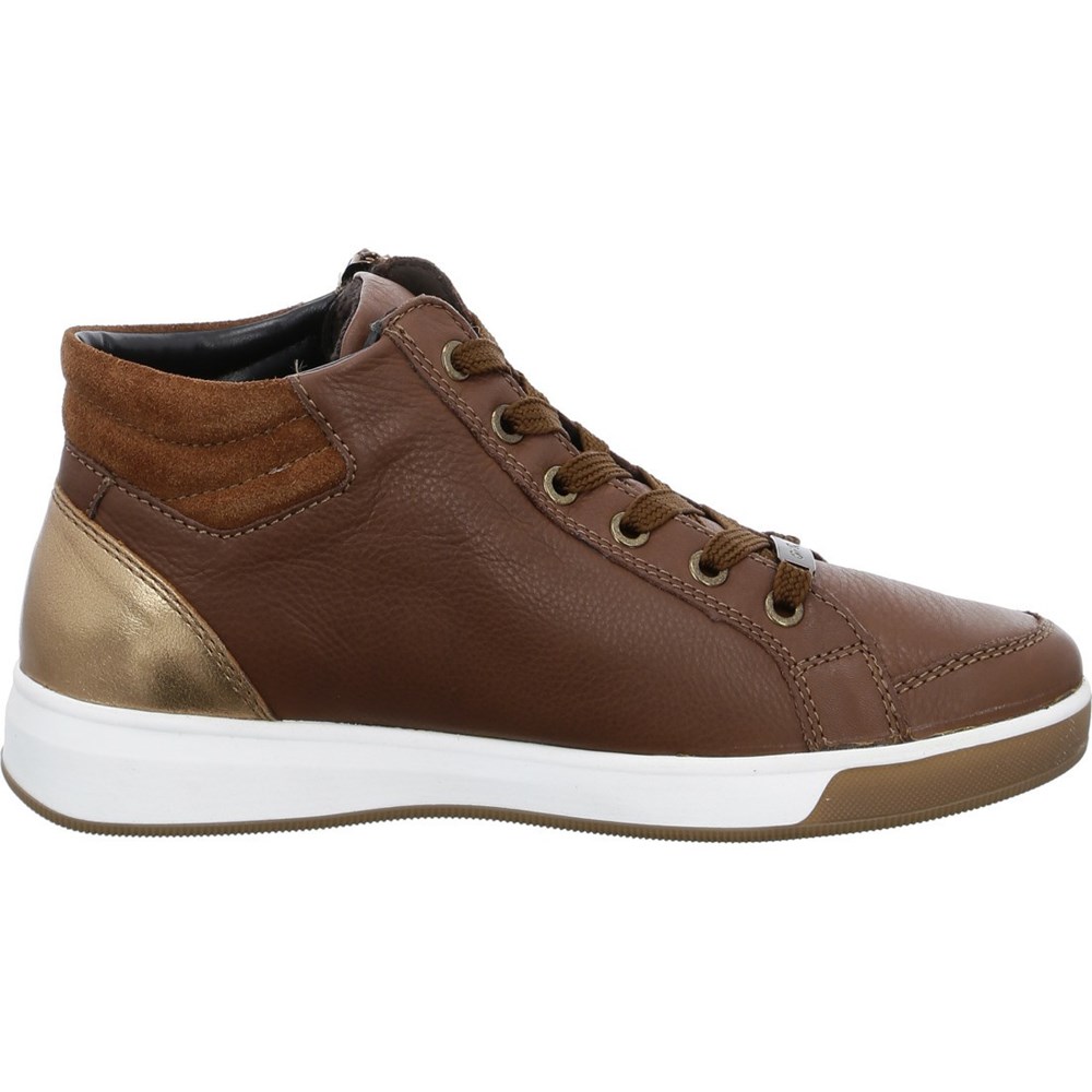 Baskets ARA High top Rom nuts whisky Marron Femme | IBO-49523488