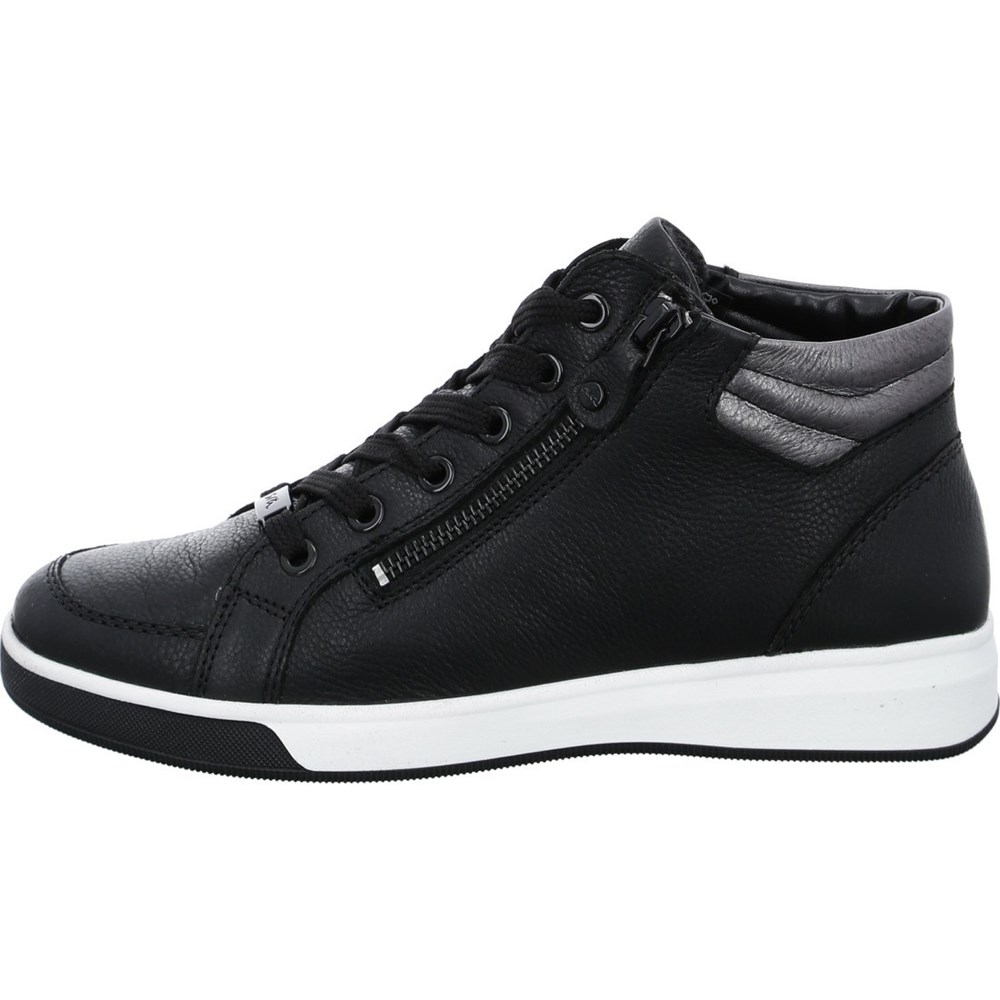 Baskets ARA High top Rom Noir Femme | FHO-68357821