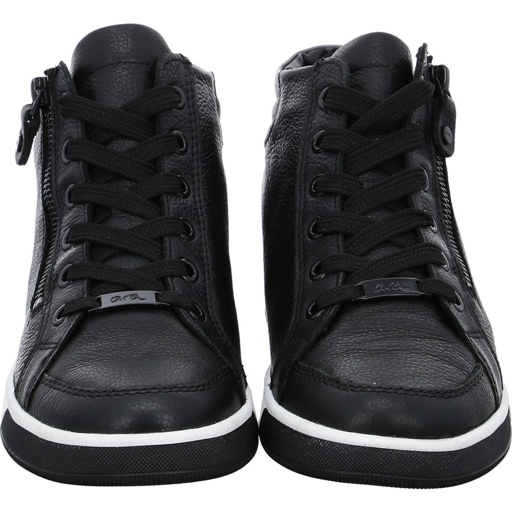 Baskets ARA High top Rom Noir Femme | FHO-68357821