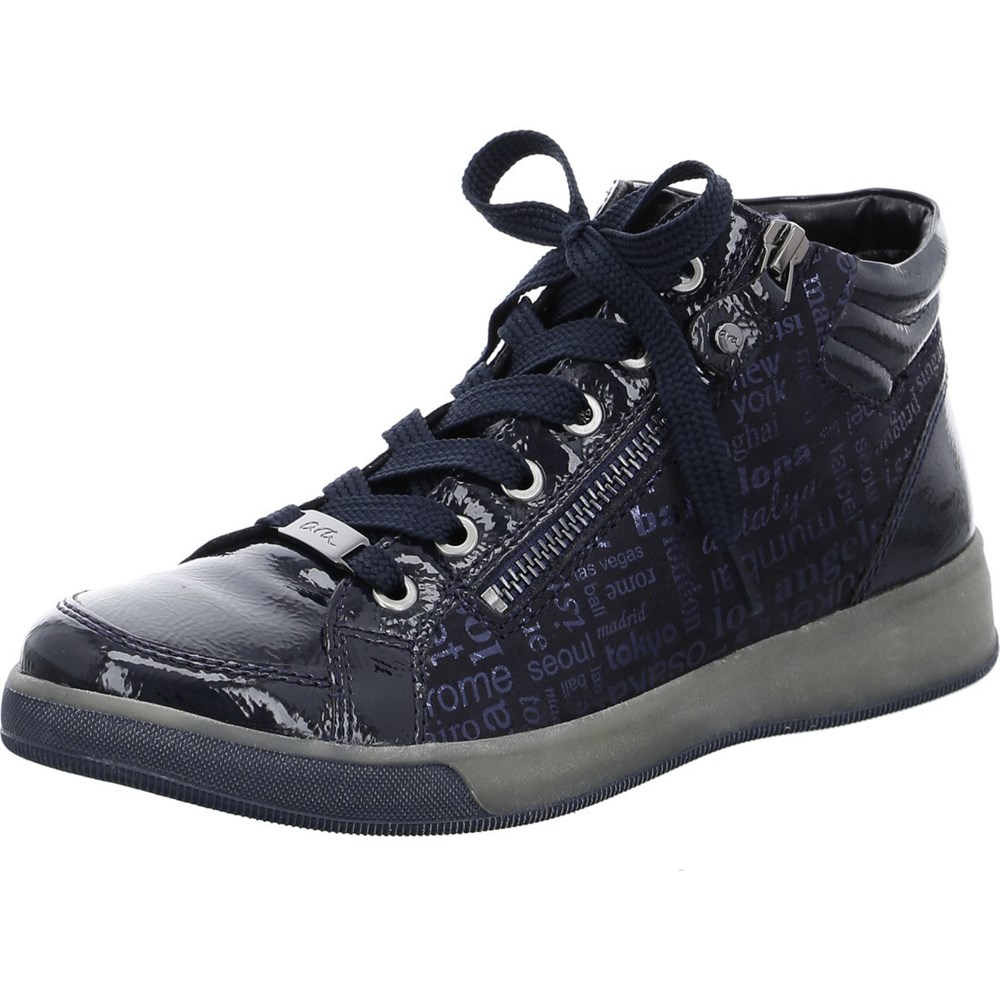 Baskets ARA High top Rom Bleu Femme | IYR-18496207