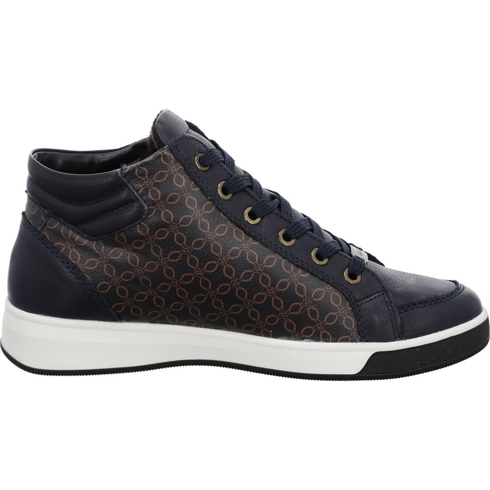 Baskets ARA High top Rom nuts Bleu Femme | UBV-54309266