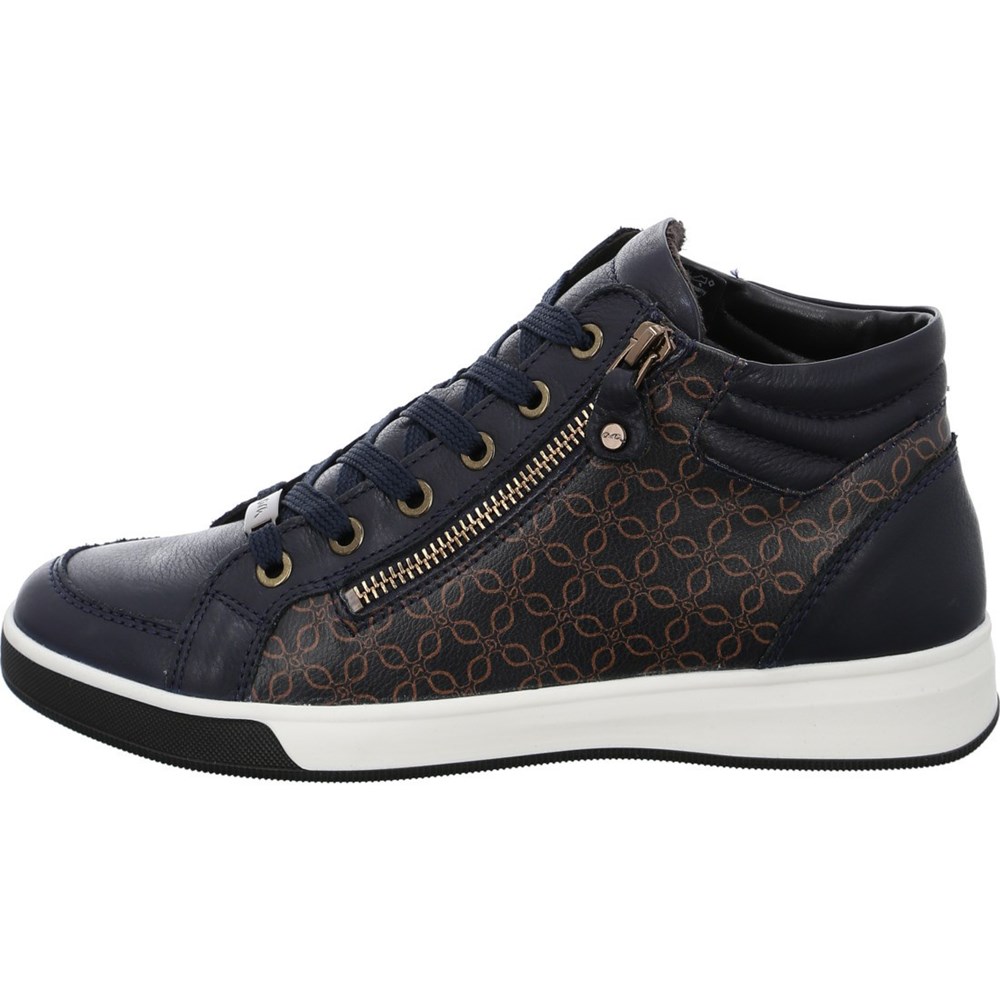 Baskets ARA High top Rom nuts Bleu Femme | UBV-54309266