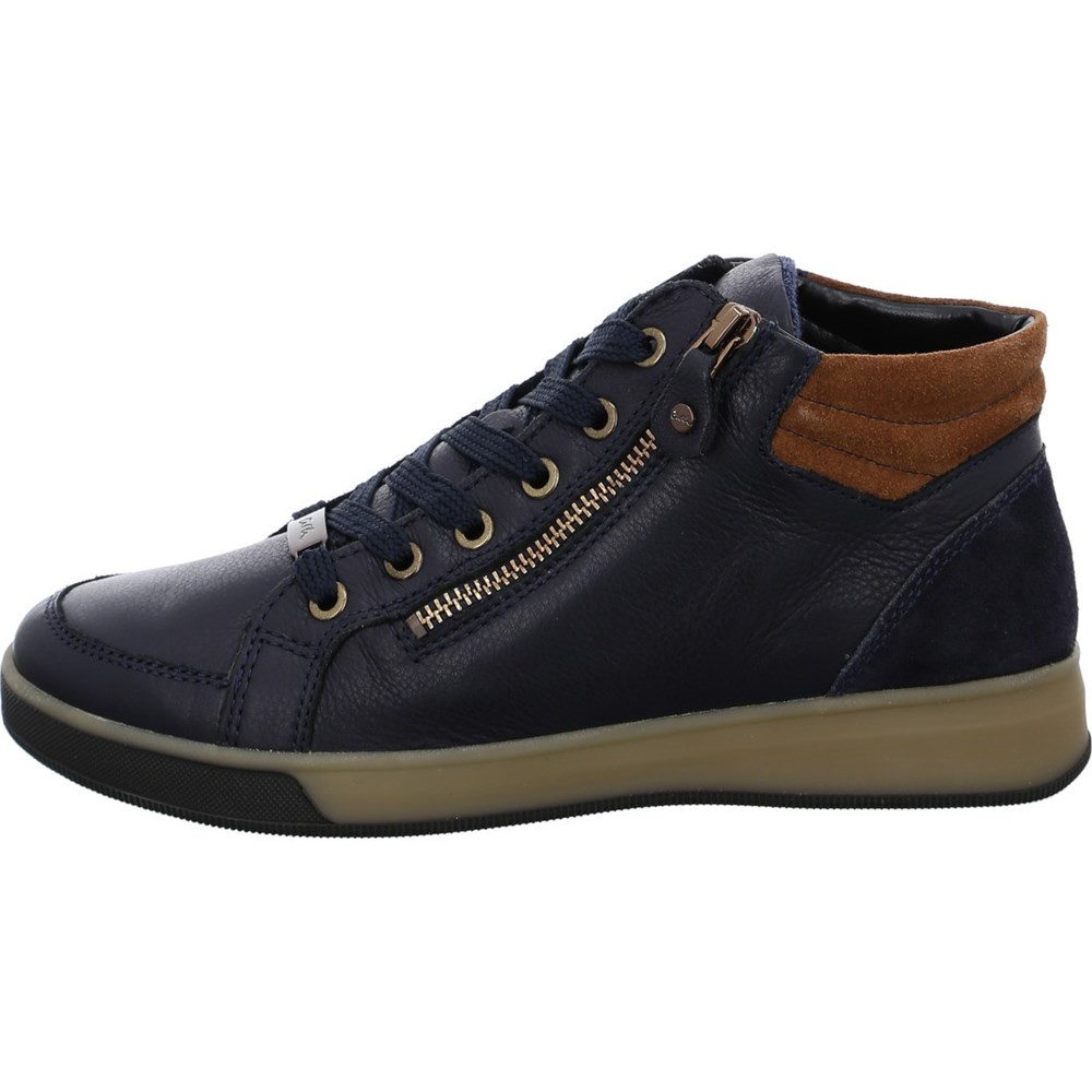 Baskets ARA High top Rom nuts Bleu Femme | KLT-16330718