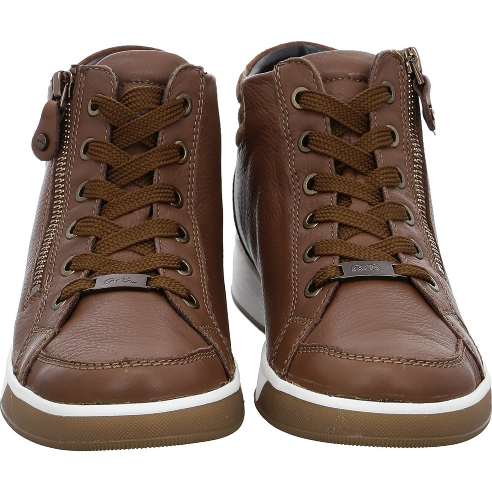 Baskets ARA High top Rom nuts whisky Marron Femme | IBO-49523488