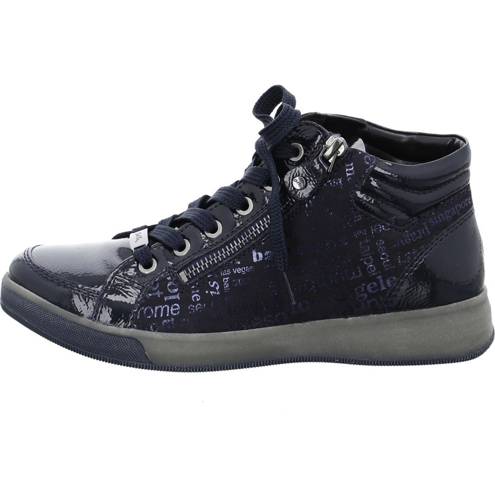 Baskets ARA High top Rom Bleu Femme | IYR-18496207