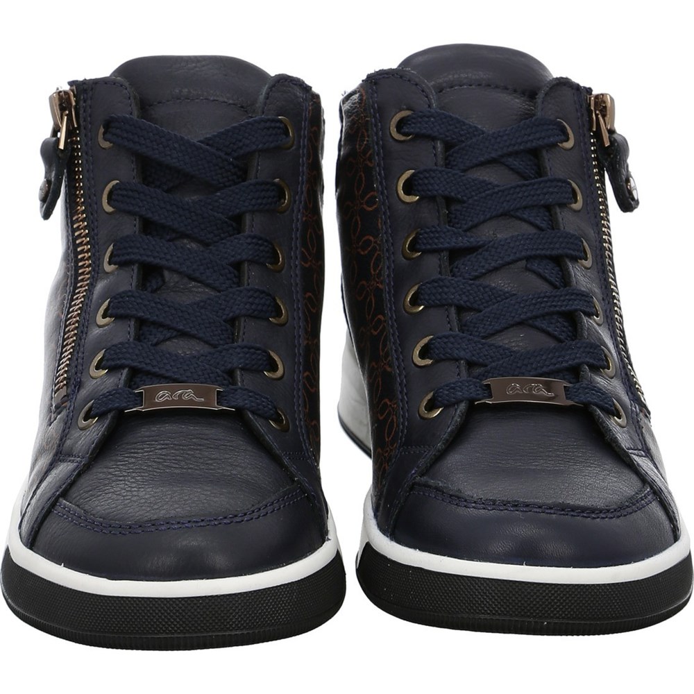 Baskets ARA High top Rom nuts Bleu Femme | UBV-54309266