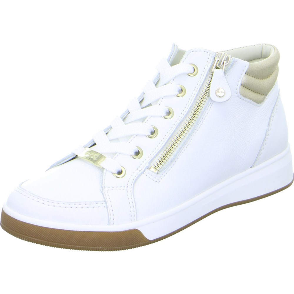 Baskets ARA High top Rom Blanche Femme | QLB-23596743