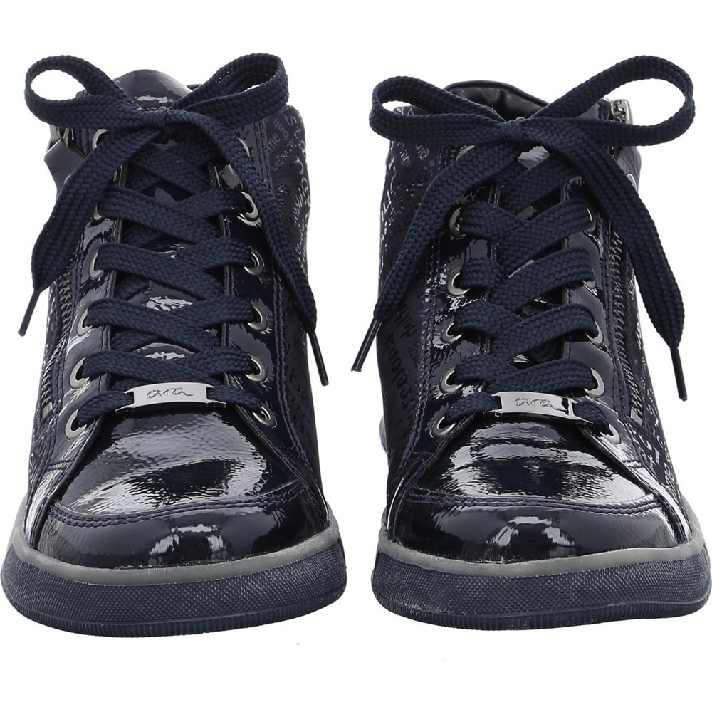 Baskets ARA High top Rom Bleu Femme | IYR-18496207