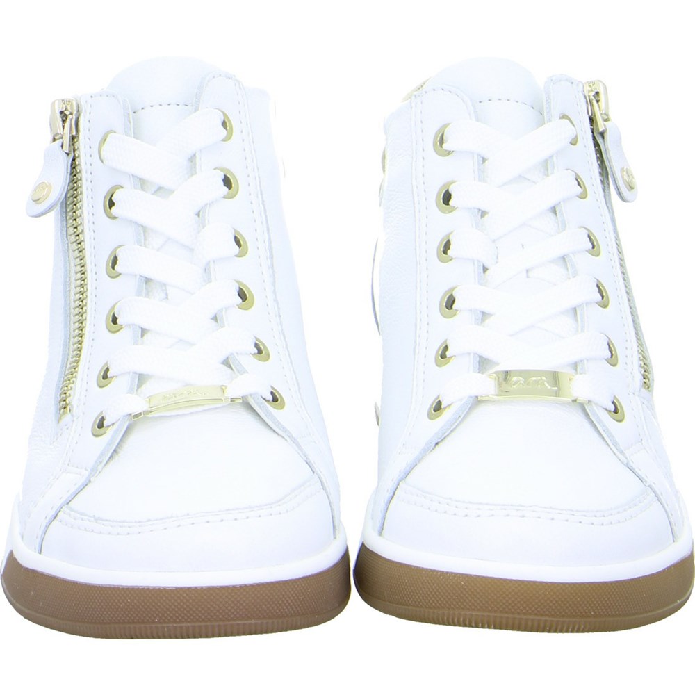 Baskets ARA High top Rom Blanche Femme | QLB-23596743