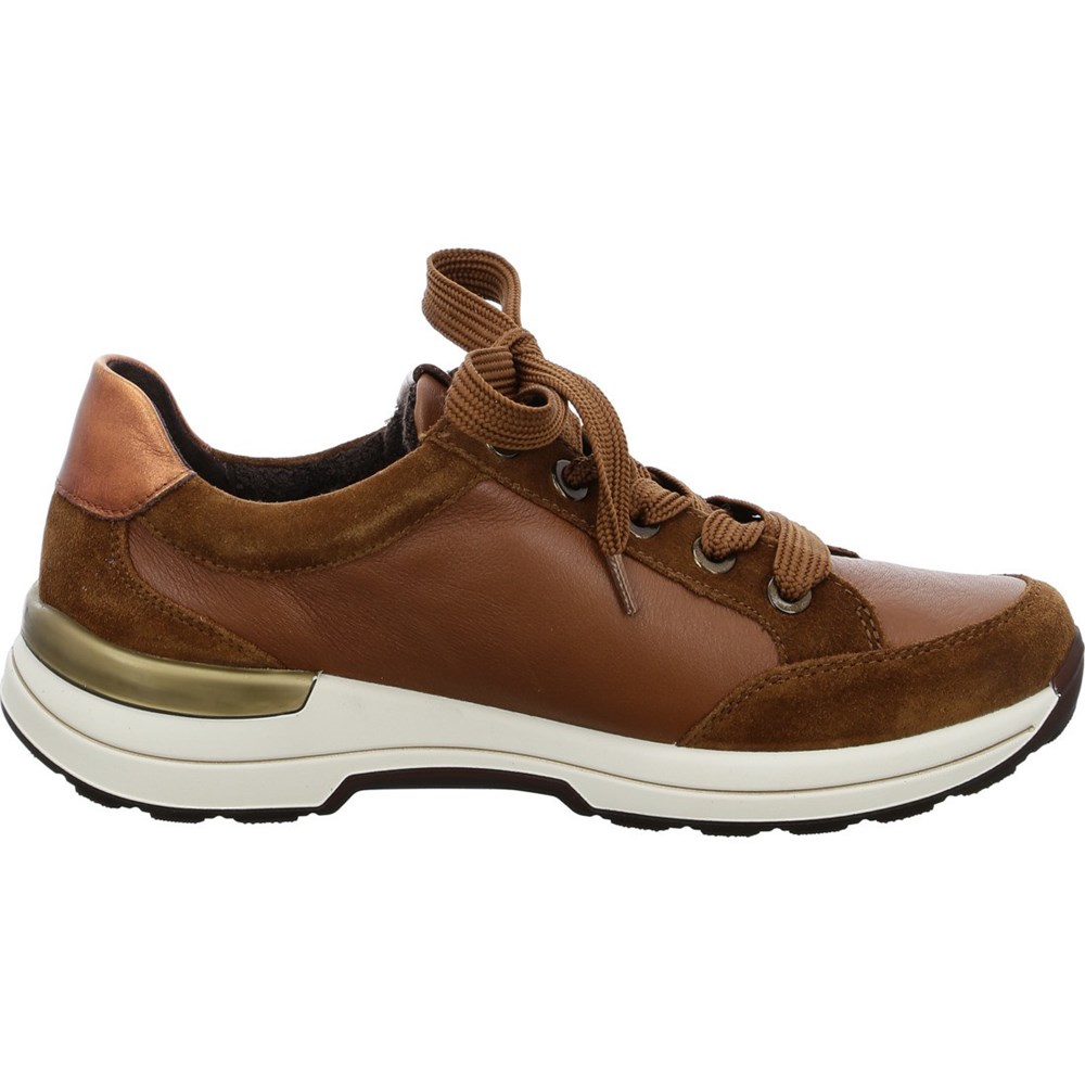 Baskets ARA Nnuts cognac Marron Femme | OYO-73050072