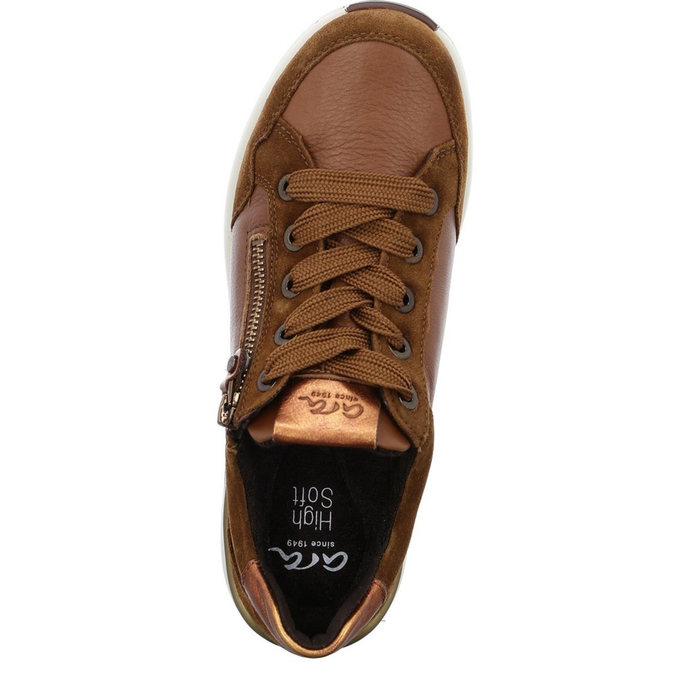 Baskets ARA Nnuts cognac Marron Femme | OYO-73050072