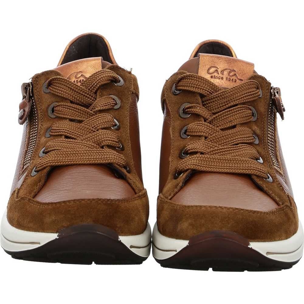 Baskets ARA Nnuts cognac Marron Femme | OYO-73050072