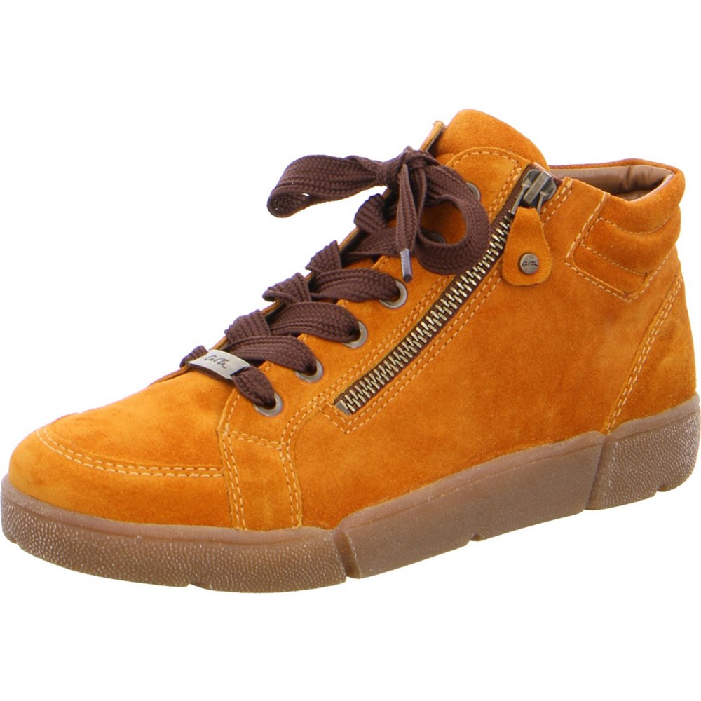 Chaussures Habillées ARA Rom Jaune Femme | MUG-49665568