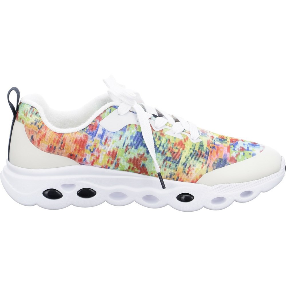 Chaussures Habillées ARA Energystep Racer rainbow Blanche Femme | FUY-04722043