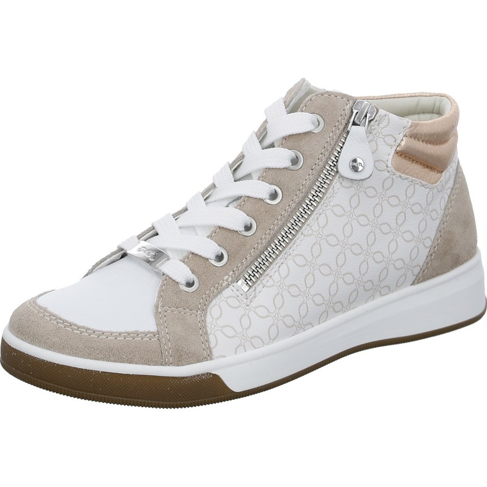 Chaussures Habillées ARA High top Rom Blanche Femme | NUG-16957987