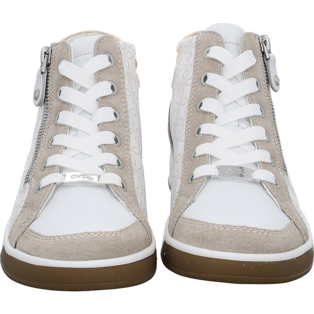 Chaussures Habillées ARA High top Rom Blanche Femme | NUG-16957987