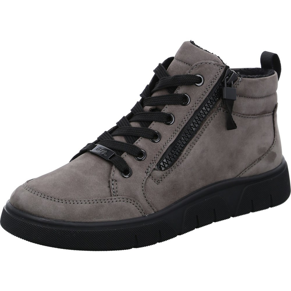 Chaussures Habillées ARA High top Rom-Sport street Grise Femme | PVE-52656767