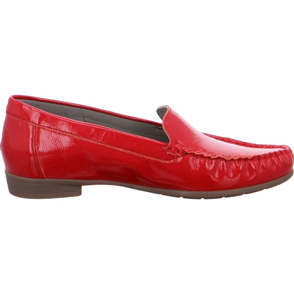 Loafers ARA moccasins Boston Rouge Femme | WWO-40837873