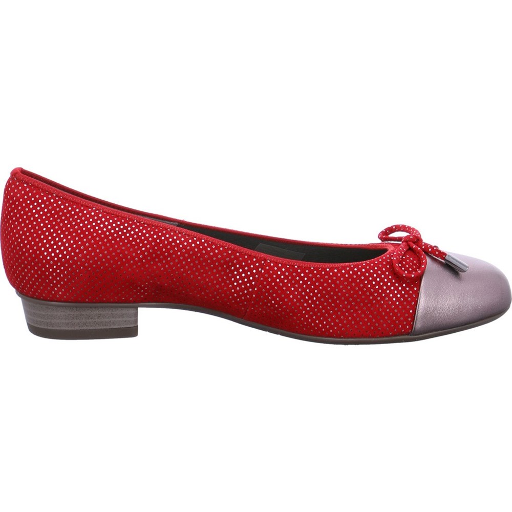 Loafers ARA Bari Rouge Femme | FEE-18066126