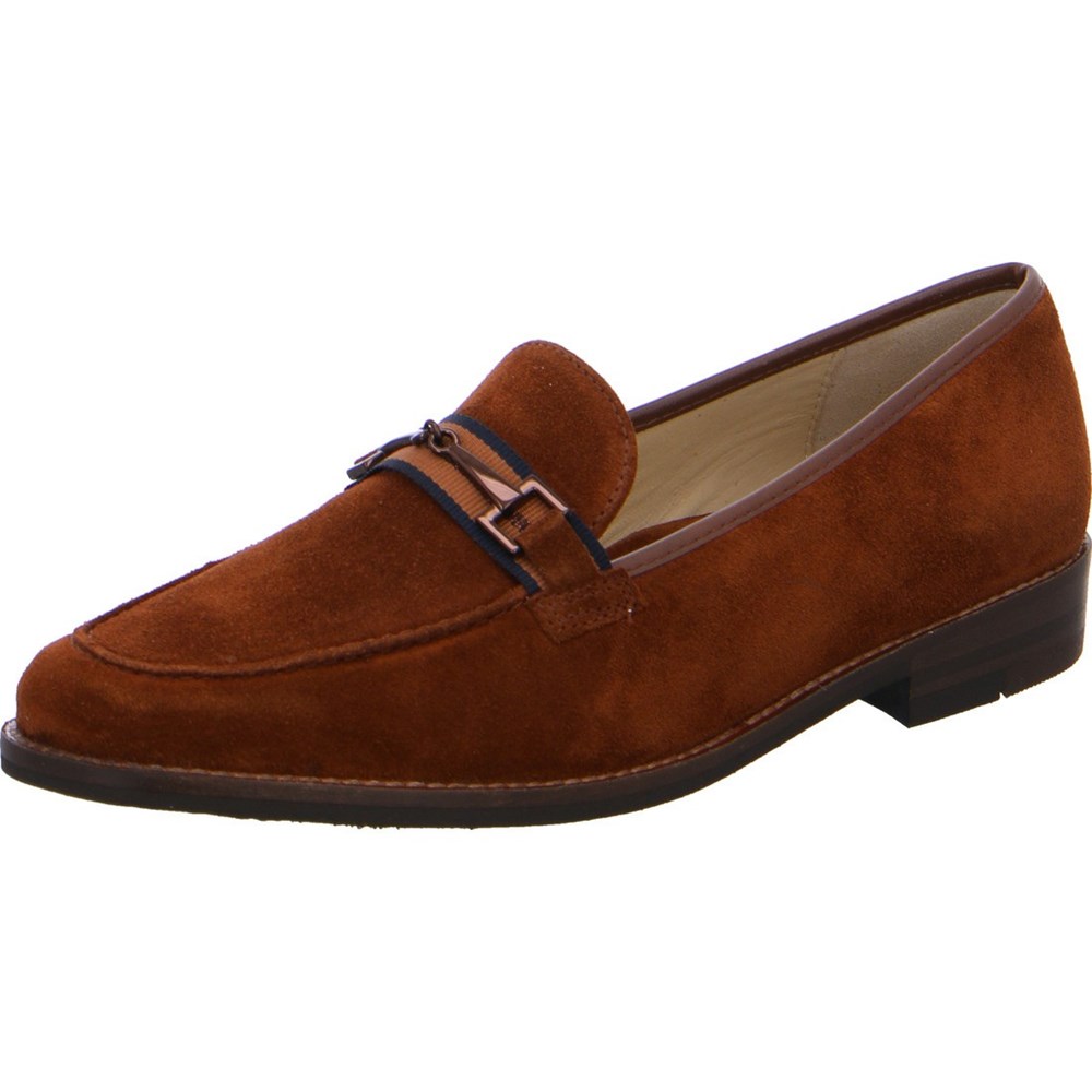 Loafers ARA slip-ons Kent Marron Femme | CDV-11646216