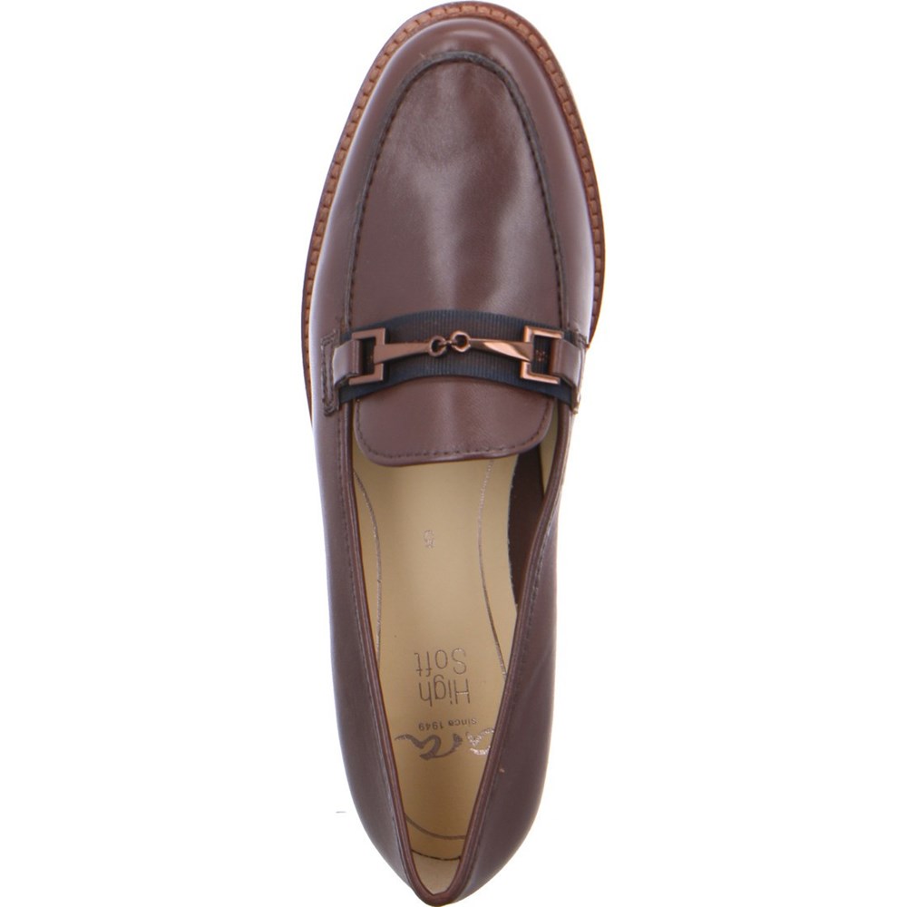 Loafers ARA slip-ons Kent Marron Femme | MQA-49272063