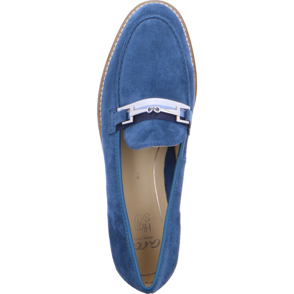 Loafers ARA Penny Kent capri Bleu Femme | ODS-41520603