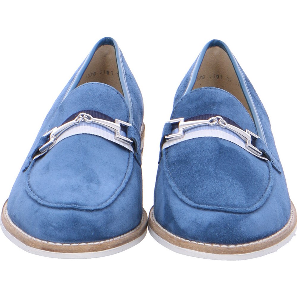 Loafers ARA Penny Kent capri Bleu Femme | ODS-41520603