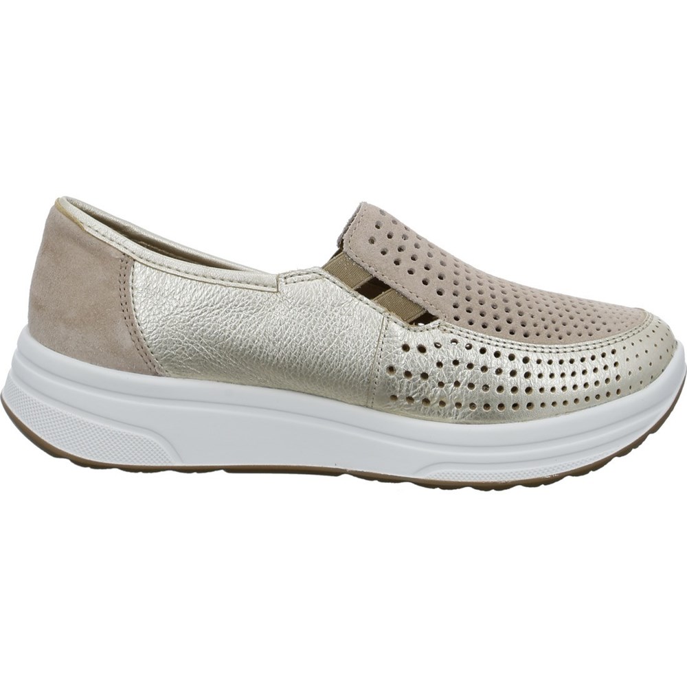 Loafers ARA Sapporo platin Beige Femme | KTQ-78677183