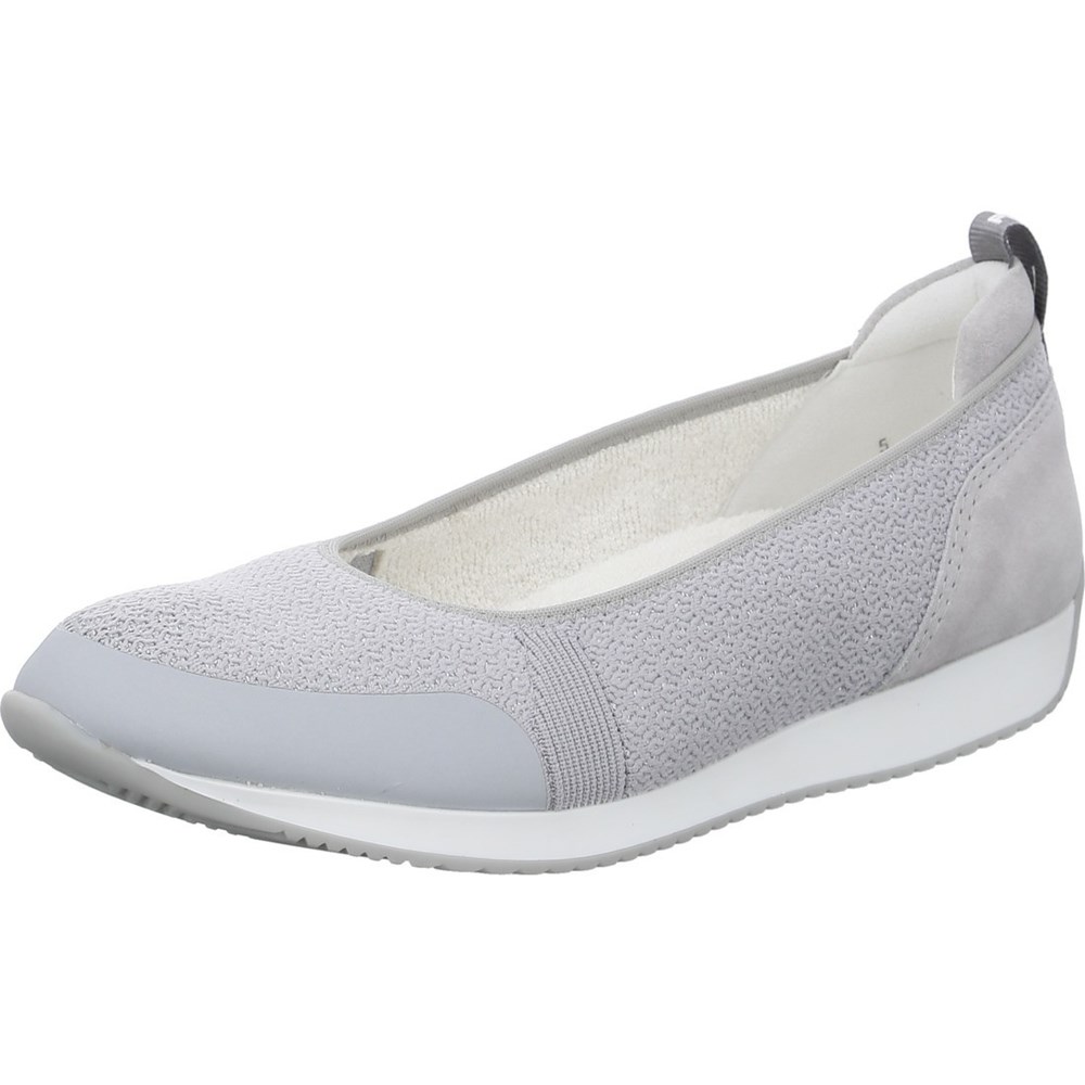 Loafers ARA Porto pebble Grise Femme | TJU-88522252