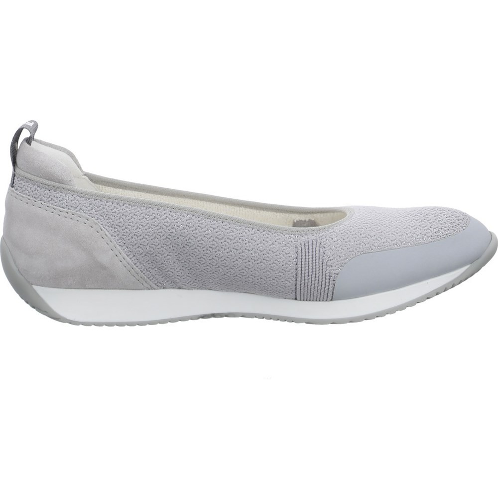 Loafers ARA Porto pebble Grise Femme | TJU-88522252