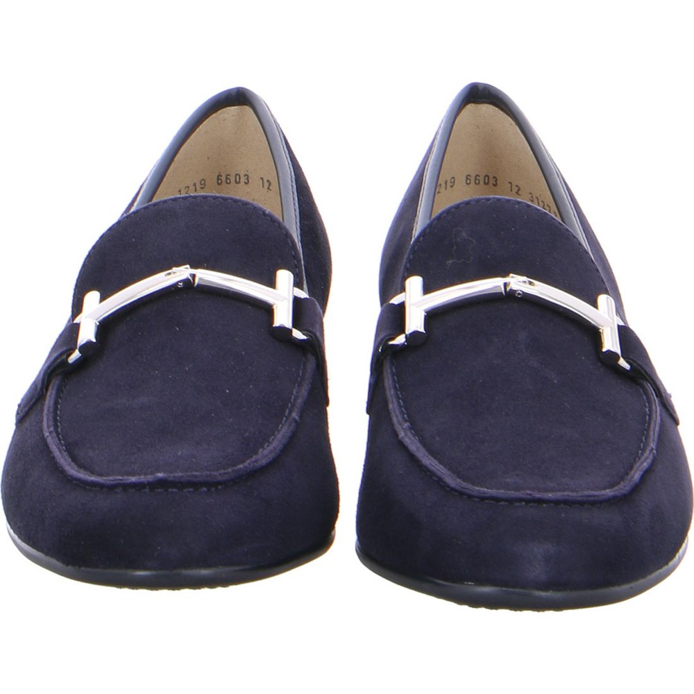 Loafers ARA slip-ons Kent Bleu Femme | AIS-86687817