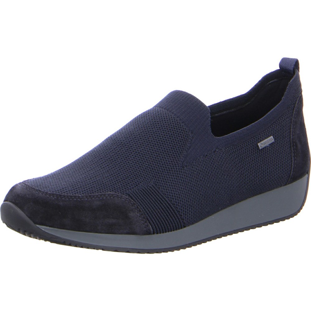 Loafers ARA Slip-ons Lissabon Bleu Femme | EMQ-51143148