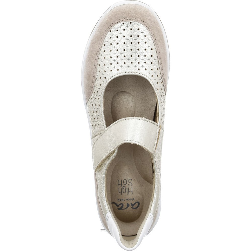 Loafers ARA Sapporo Beige Femme | LKY-72147250