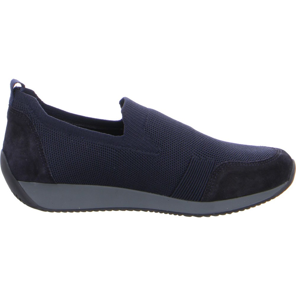 Loafers ARA Slip-ons Lissabon Bleu Femme | EMQ-51143148