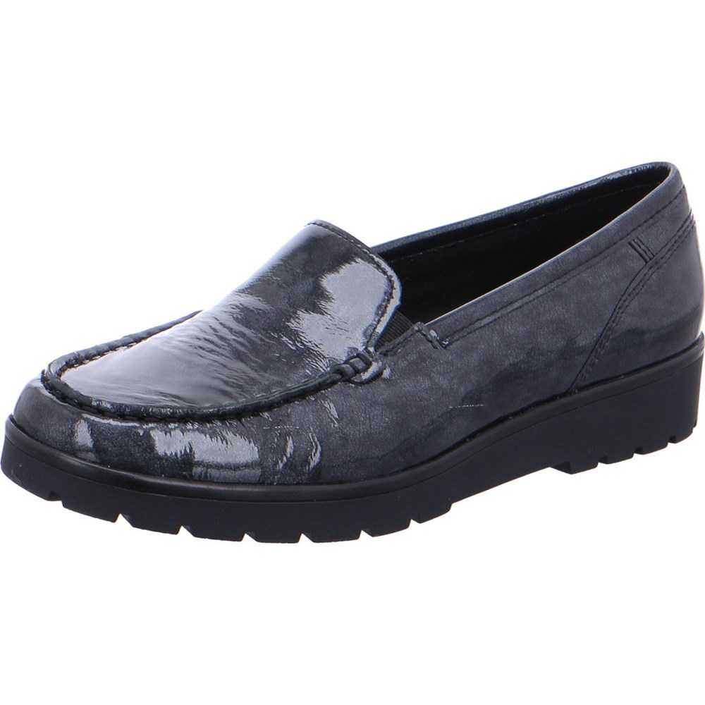 Loafers ARA Slip-ons Dallas graphit Grise Femme | IXJ-78748589