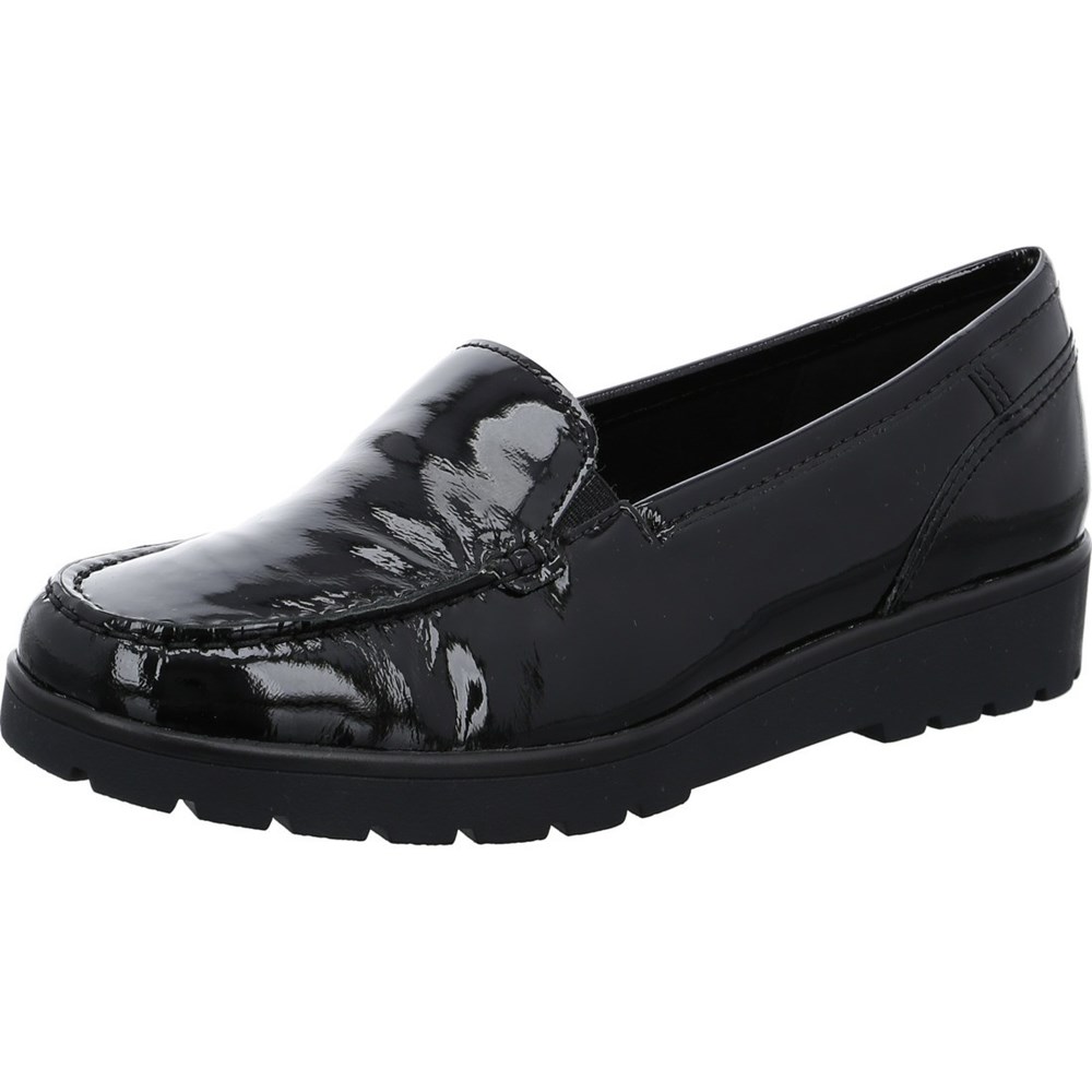 Loafers ARA Slip-ons Dallas Noir Femme | TWP-33791879