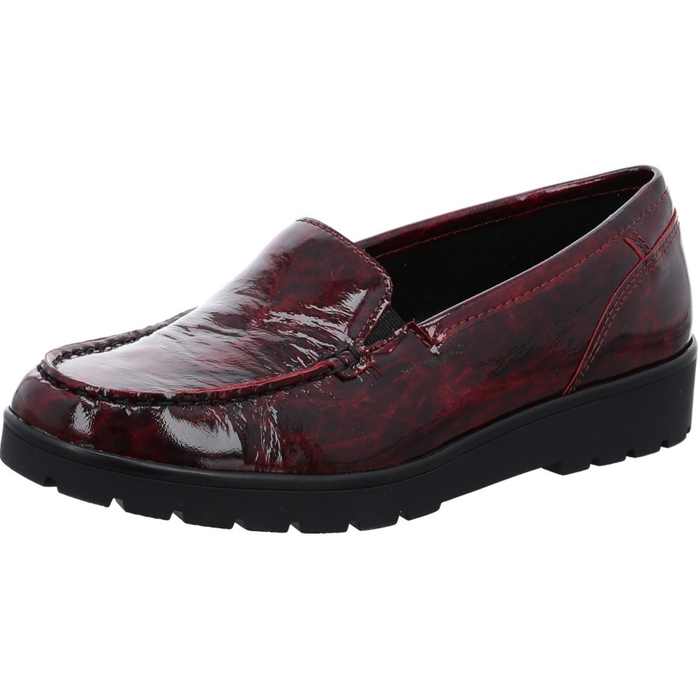 Loafers ARA Slip-ons Dallas chianti Rouge Femme | MTK-50540365