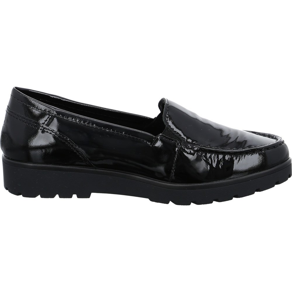 Loafers ARA Slip-ons Dallas Noir Femme | TWP-33791879