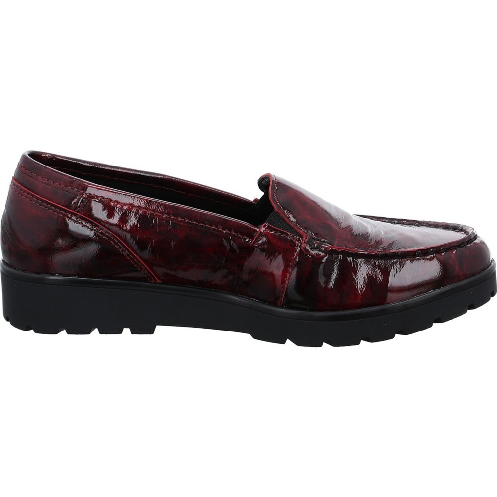 Loafers ARA Slip-ons Dallas chianti Rouge Femme | MTK-50540365