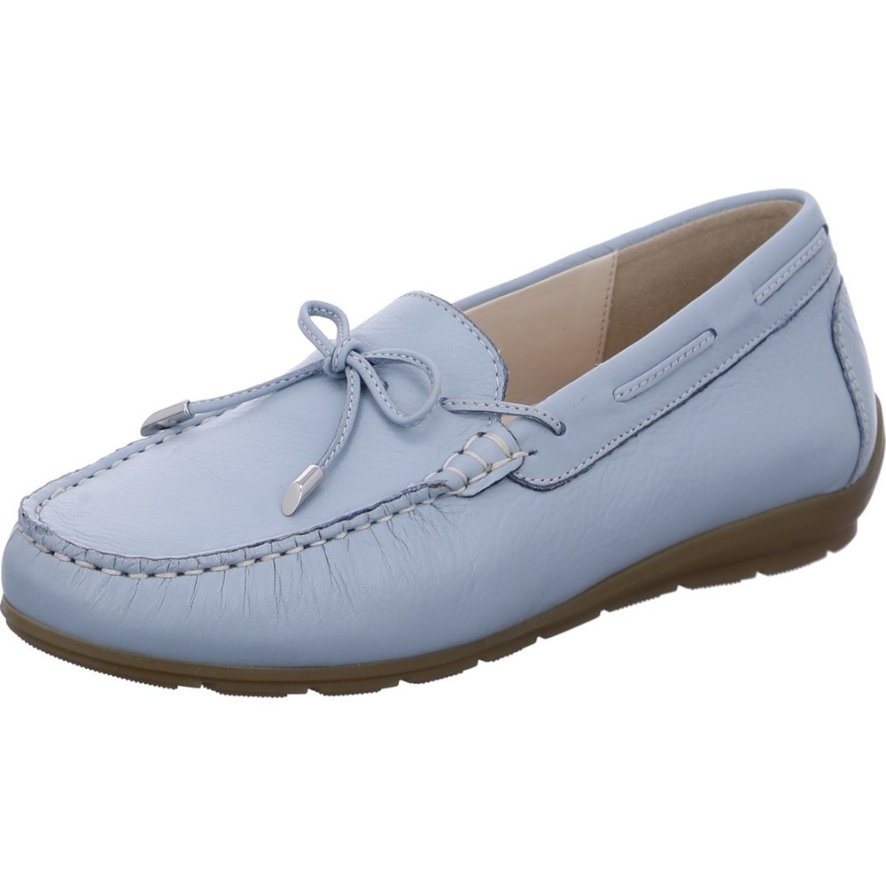 Loafers ARA Alabama aqua Bleu Femme | ZXK-06647875