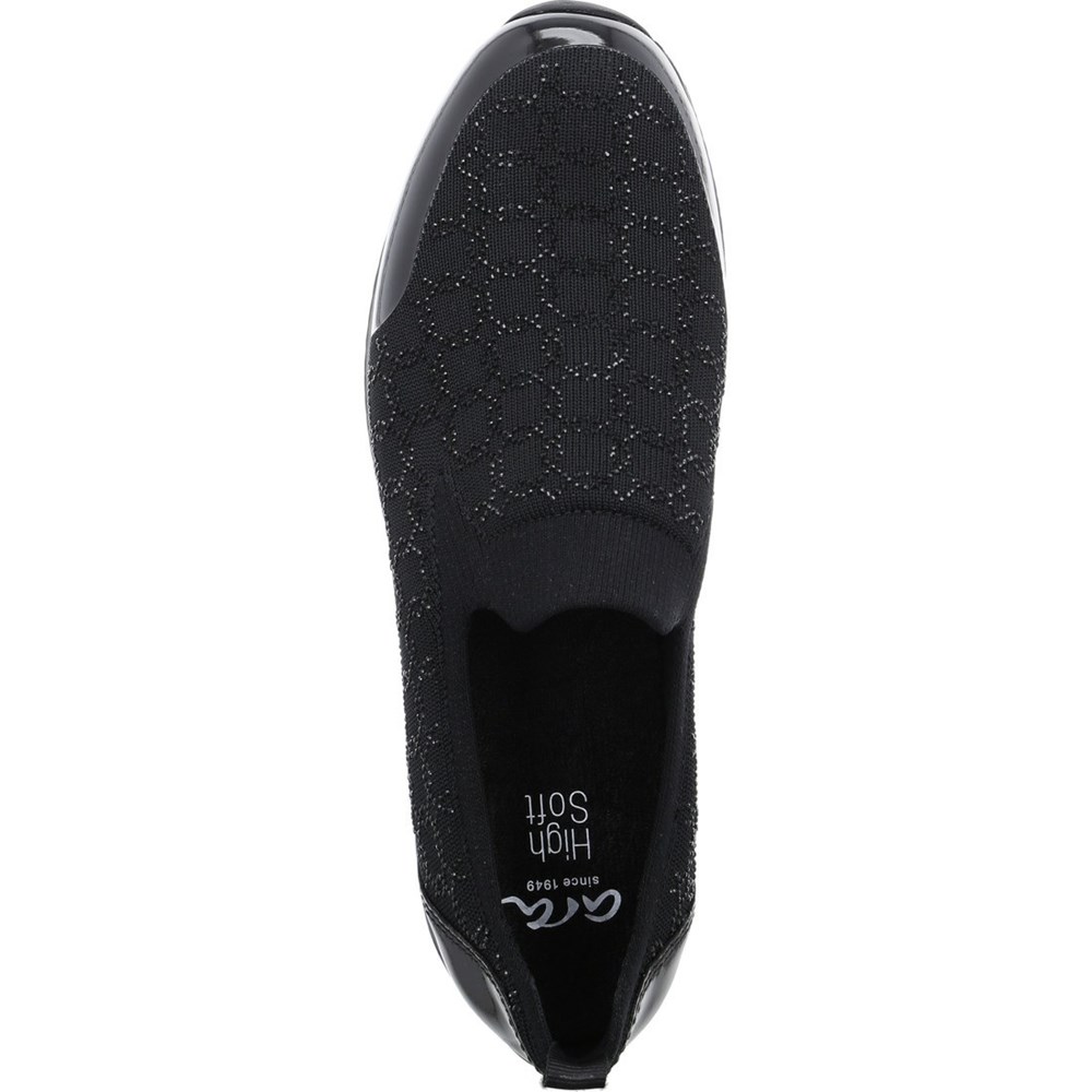 Loafers ARA Slip-ons Lissabon Noir Femme | CAT-12013996