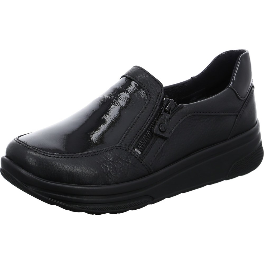 Loafers ARA Sapporo Noir Femme | OEF-19598689