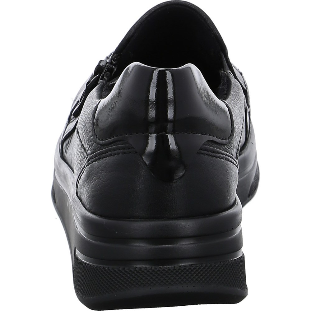 Loafers ARA Sapporo Noir Femme | OEF-19598689