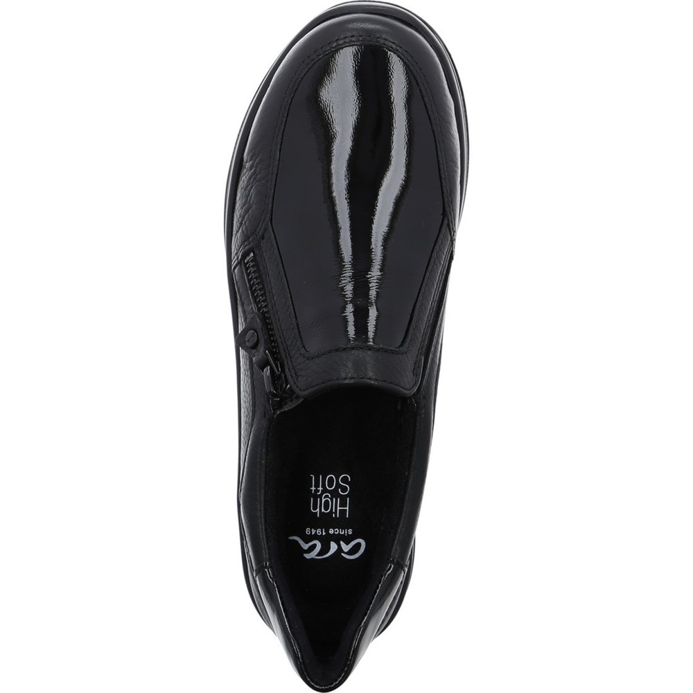 Loafers ARA Sapporo Noir Femme | OEF-19598689