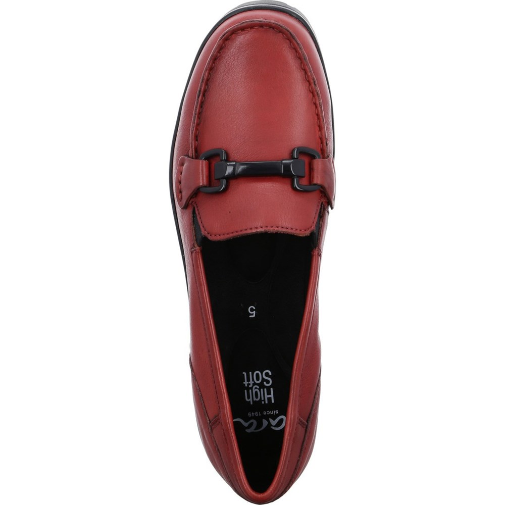 Loafers ARA Slip-ons Dallas Rouge Femme | EQD-66220694