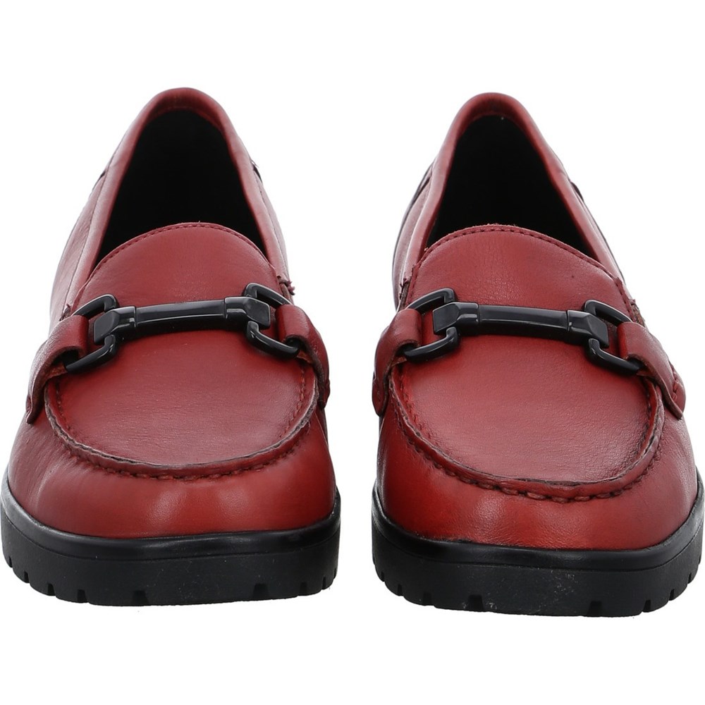 Loafers ARA Slip-ons Dallas Rouge Femme | EQD-66220694