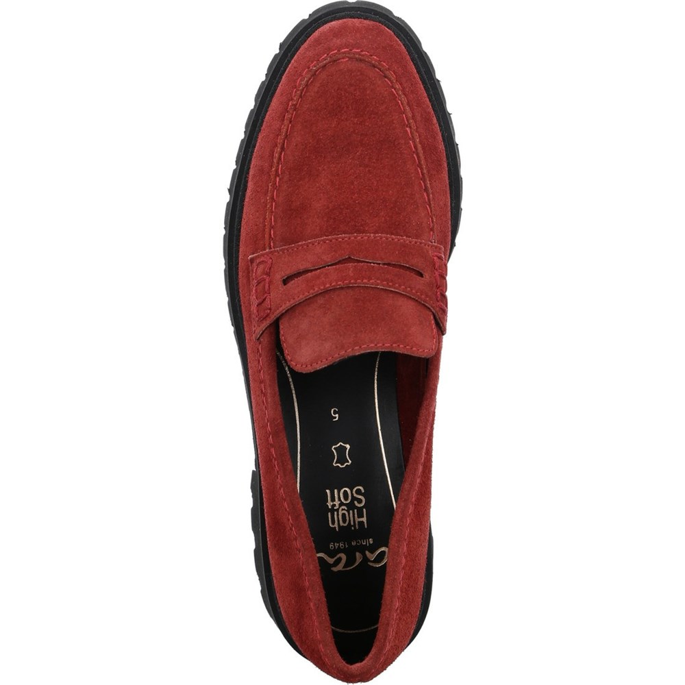 Loafers ARA Kent chili Rouge Femme | GQY-26962309